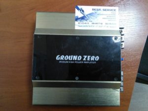 Автоусилитель Ground Zero 2080 - сильные искажения в одном канале