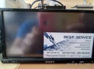 Автомагнитола Sony XAV-E722 - разбит сенсор, замена тачскрина